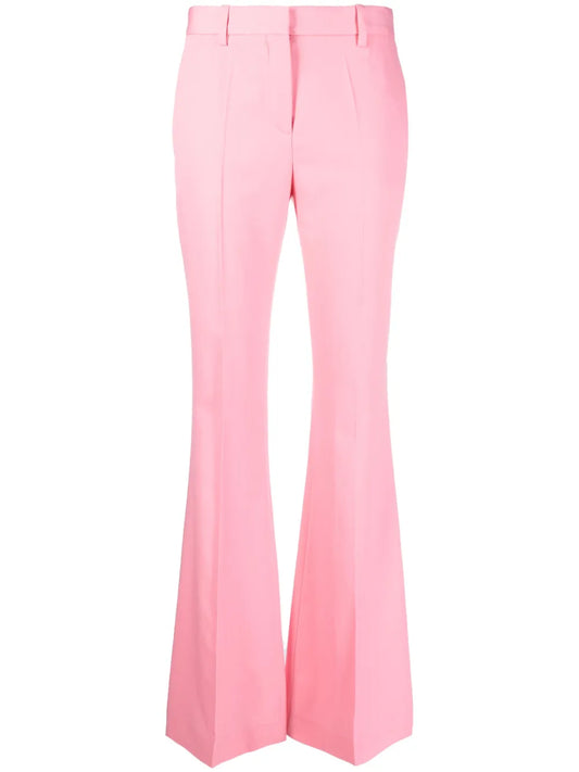 Flared Virgin Wool Trousers