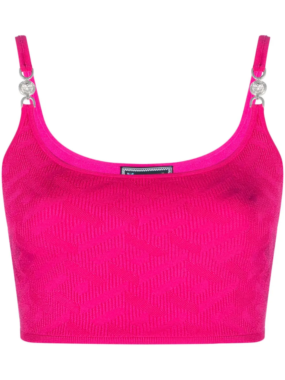 La Greca Medusa '95 Knitted Crop Top