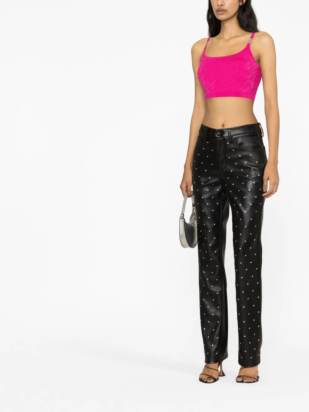 La Greca Medusa '95 Knitted Crop Top