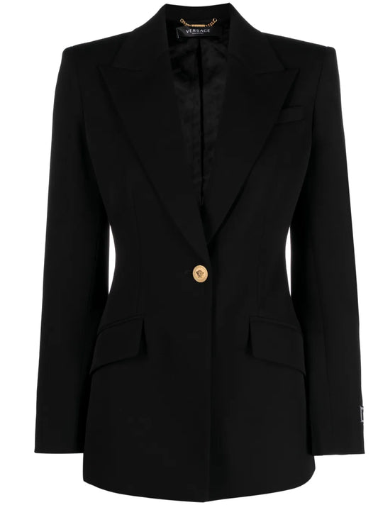 Single-Breasted Wool Blazer