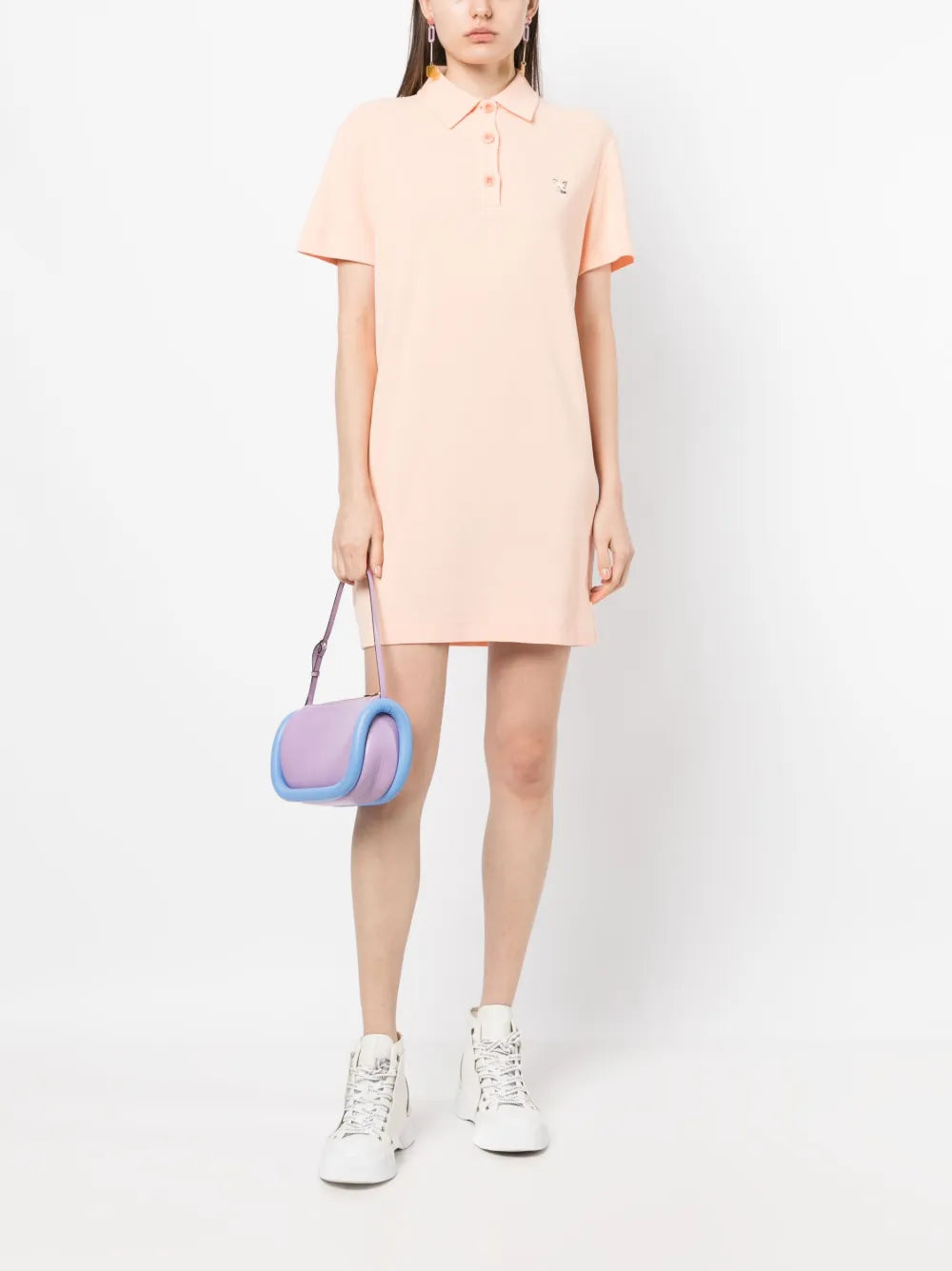 Logo-Embroidered Polo Dress