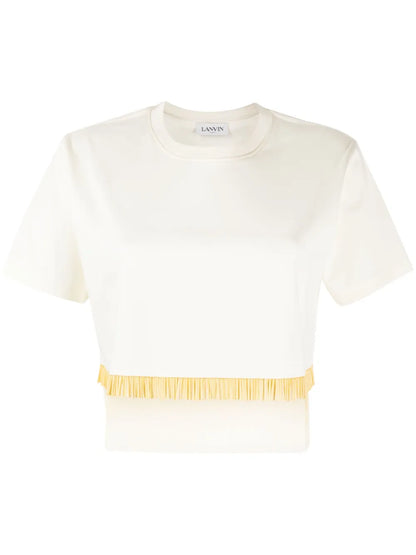 Fringed Cropped T-Shirt