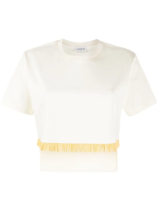 Fringed Cropped T-Shirt