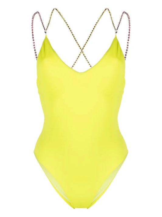 Crystal-Strap Swimsuit