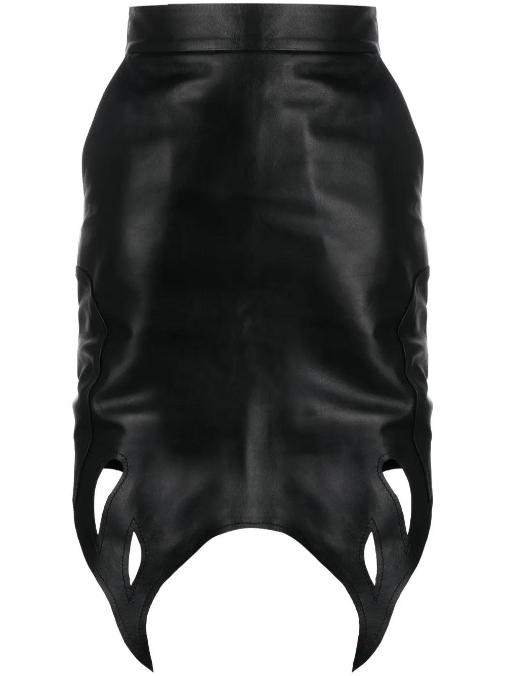 Cut-Out Asymmetric Mini Skirt