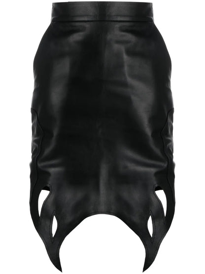 Cut-Out Asymmetric Mini Skirt
