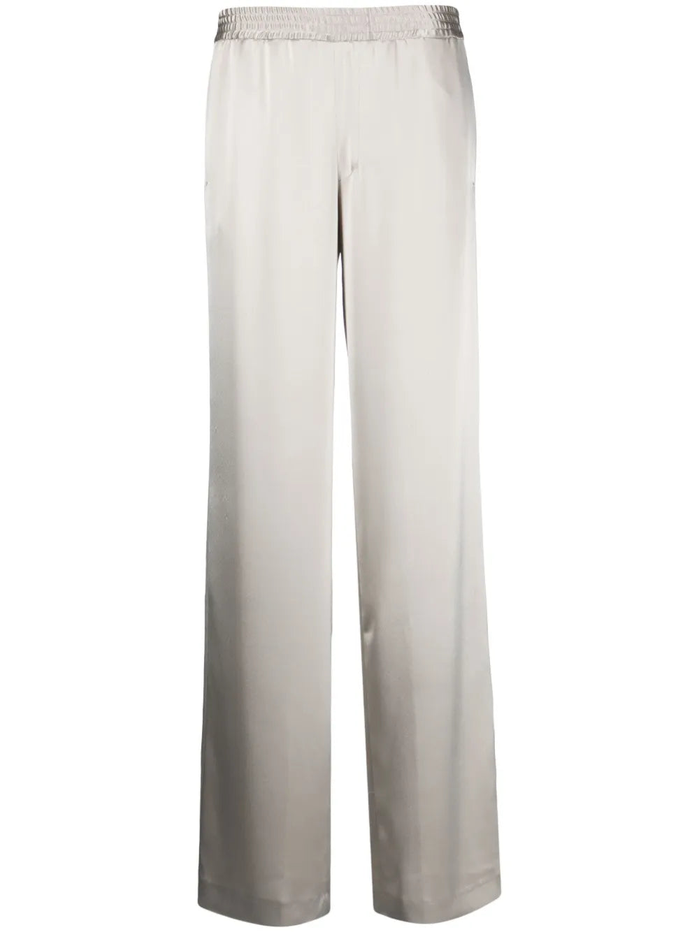 Straight-Leg Satin Trousers