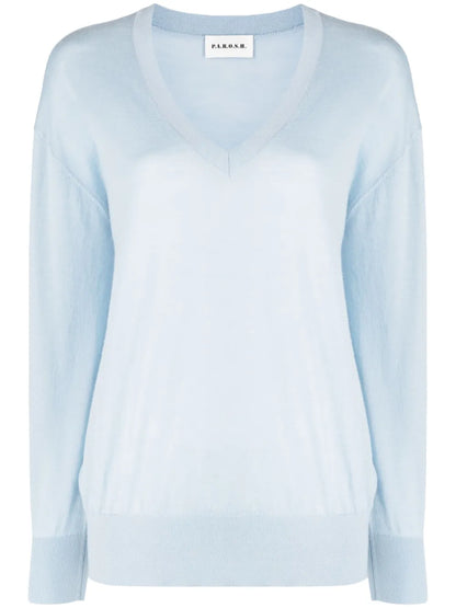 Maglia V-Neck Fine-Knit Jumper