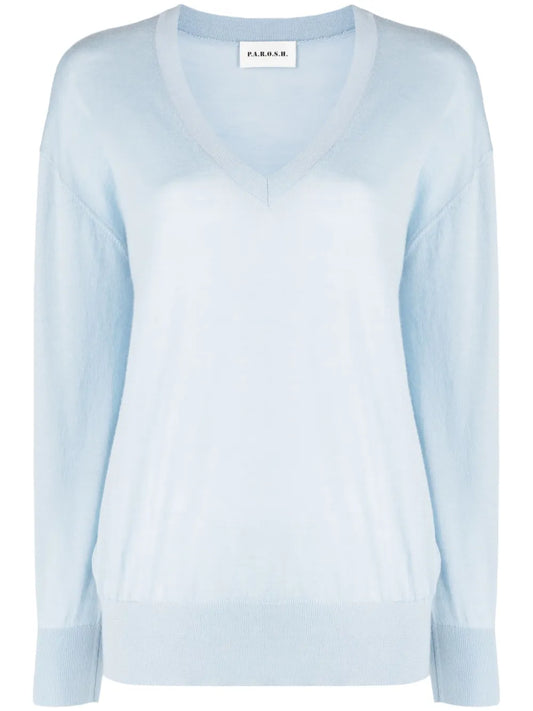 Maglia V-Neck Fine-Knit Jumper