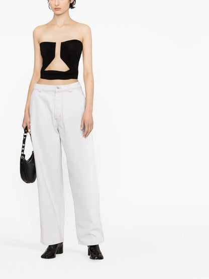 Mid-Rise Wide-Leg Jeans