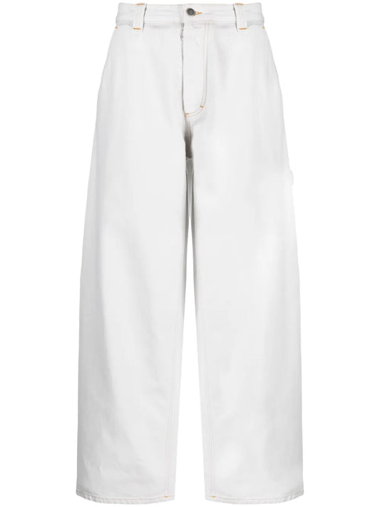 Mid-Rise Wide-Leg Jeans