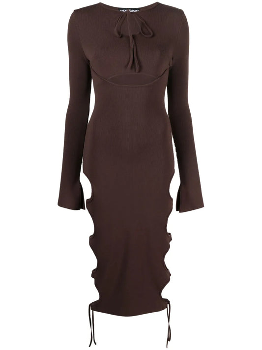 Cut-Out Midi Dress