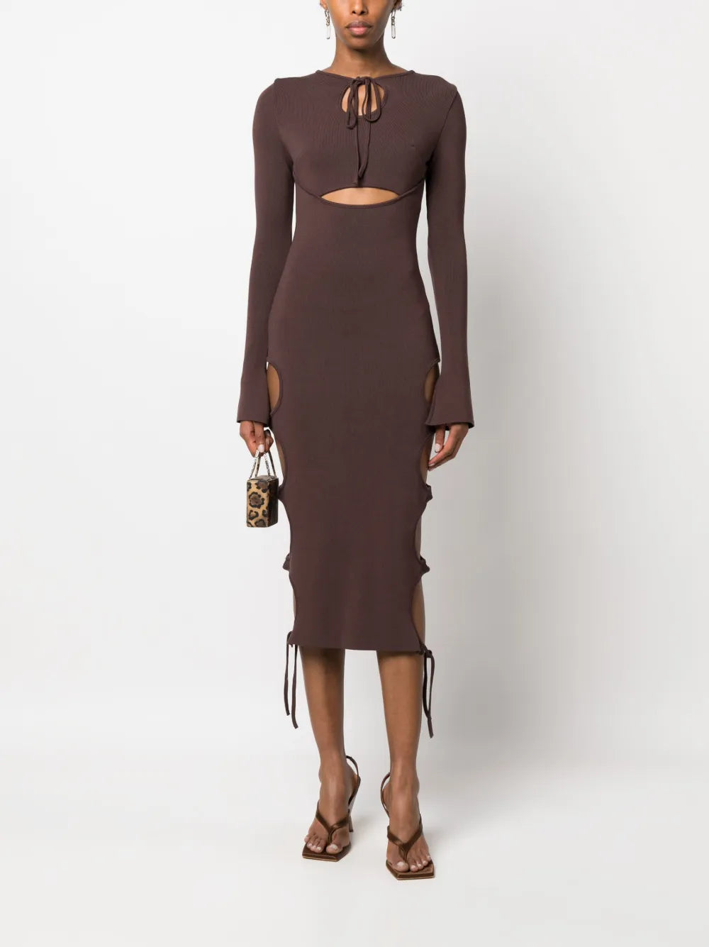 Cut-Out Midi Dress