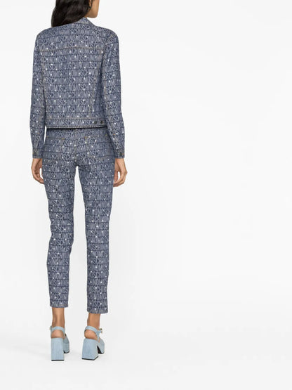 Monogram-Print Denim Jacket