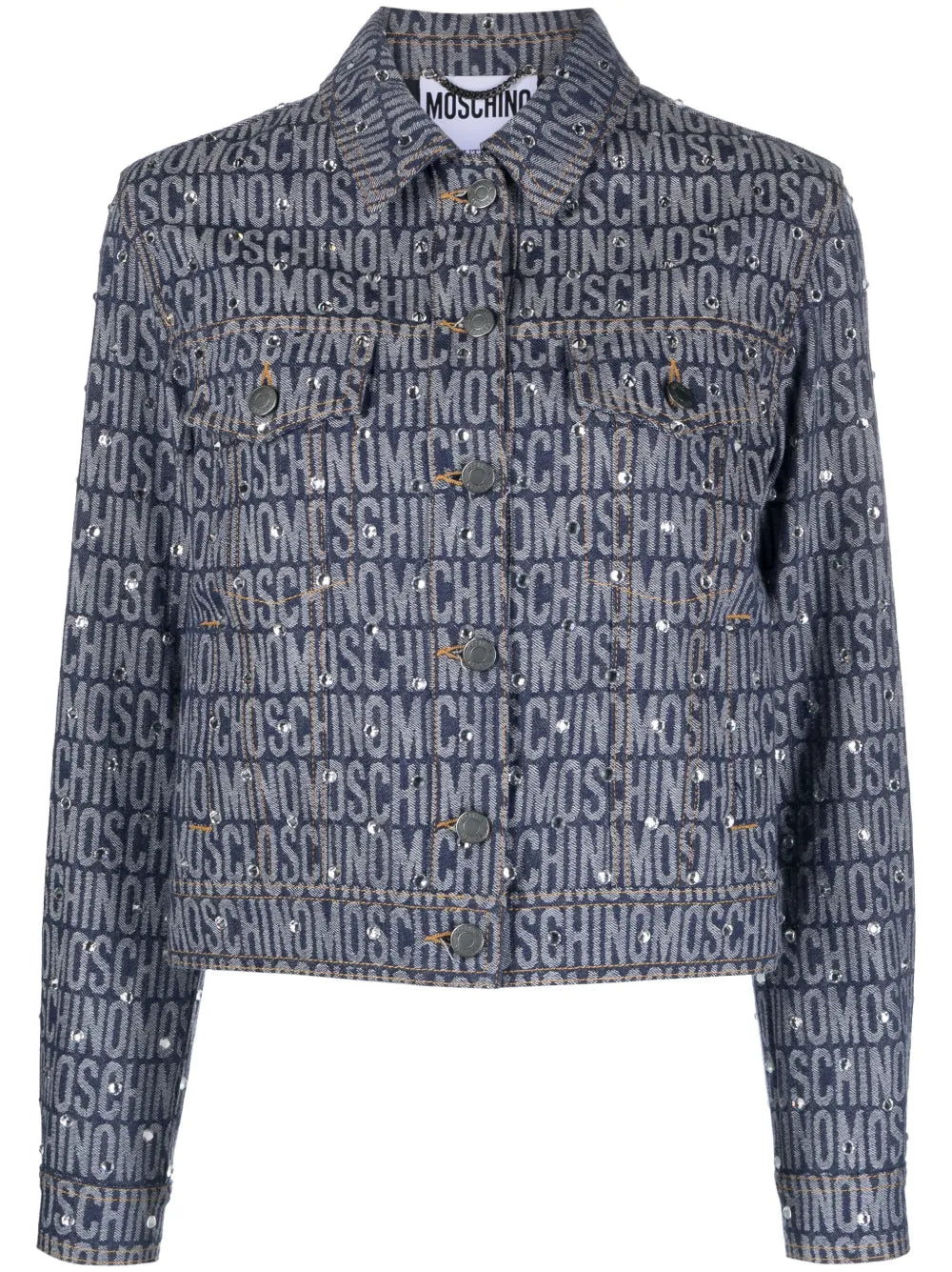 Monogram-Print Denim Jacket