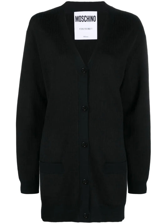 V-Neck Virgin-Wool Cardigan