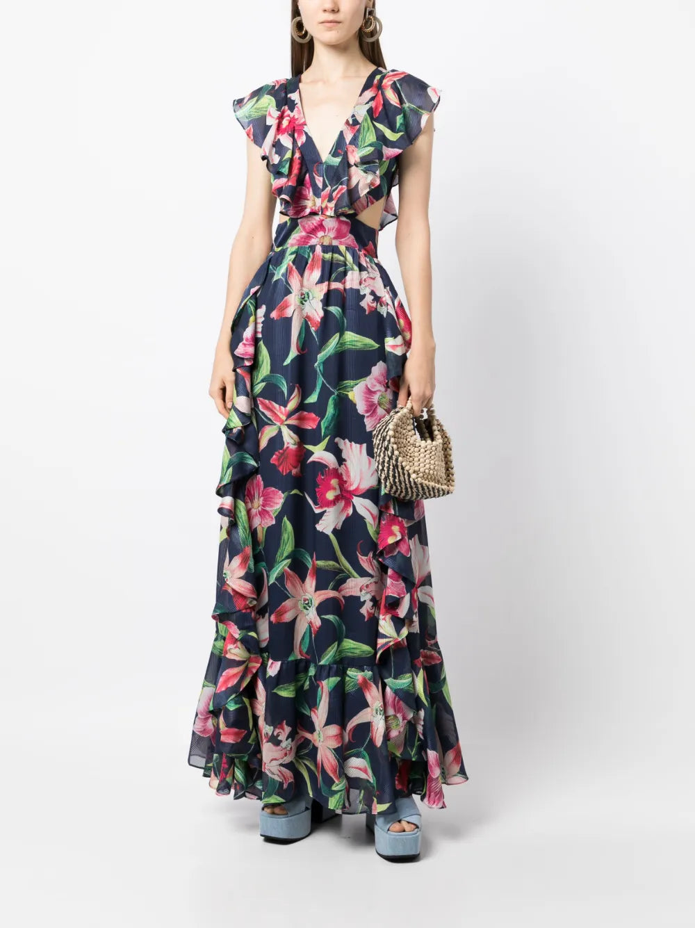 Lealia V-Neck Maxi Dress