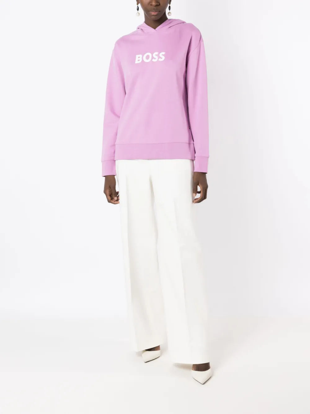 Logo-Print Cotton Hoodie