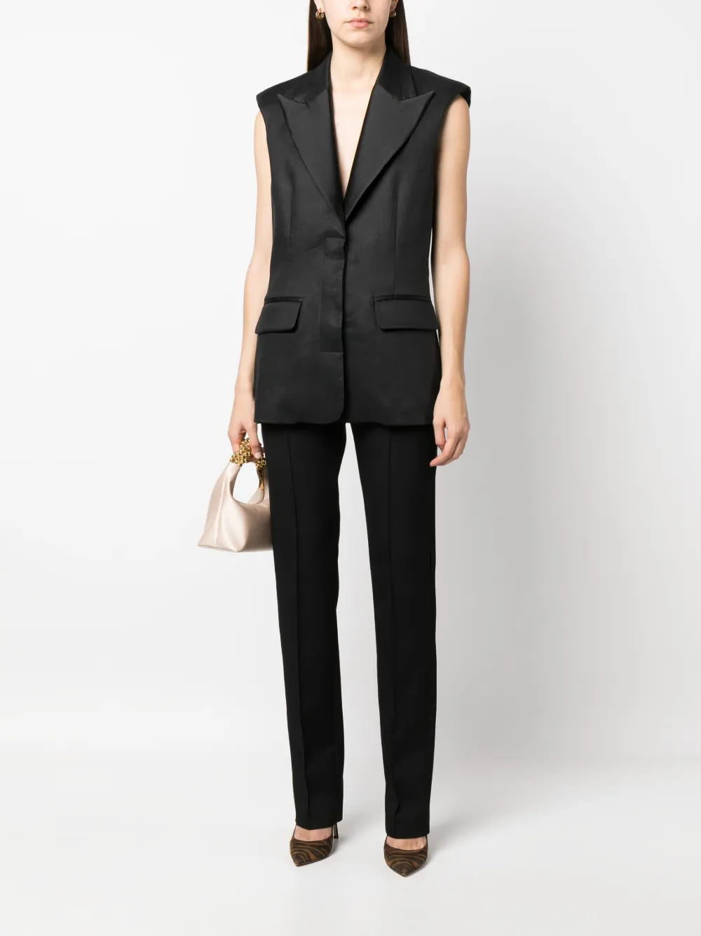 Single-Breasted Long Waistcoat