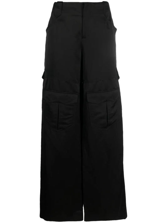 Satin Cargo Trousers