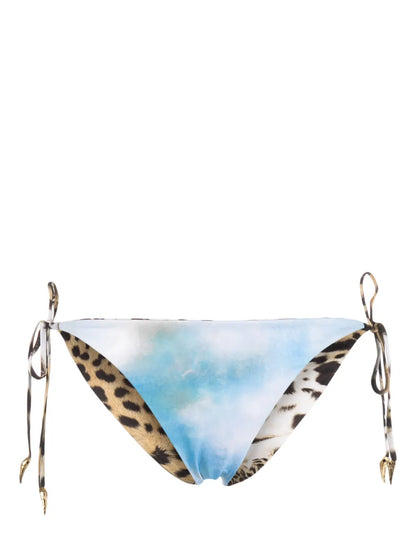 Mix-Print Reversible Bikini Bottoms