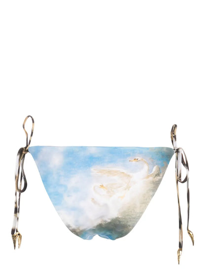 Mix-Print Reversible Bikini Bottoms