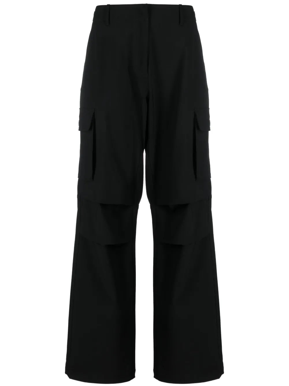Wide-Leg Cargo Trousers