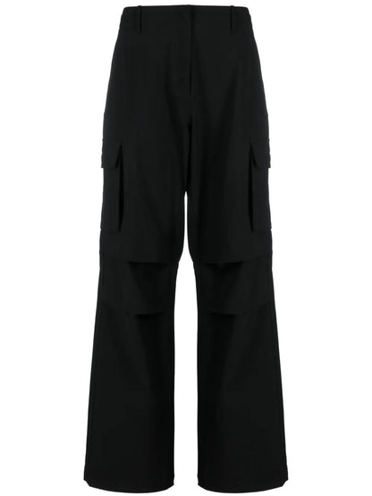 Wide-Leg Cargo Trousers