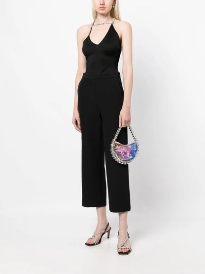 High-Waisted Cropped Trousers