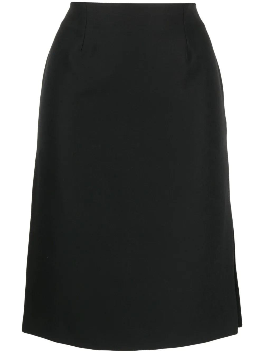 Slit Mid-Length Pencil Skirt