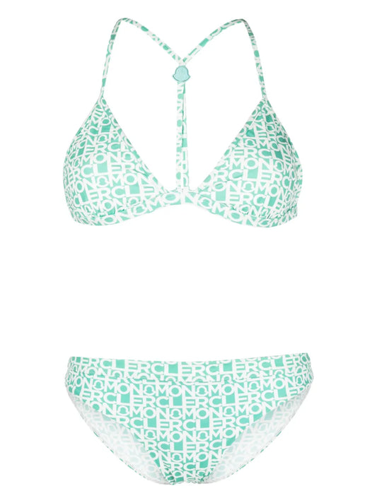 Logo-Print Bikini
