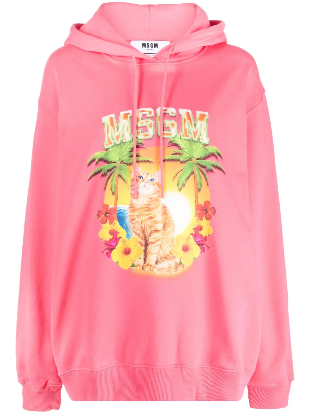 Graphic-Print Cotton Hoodie