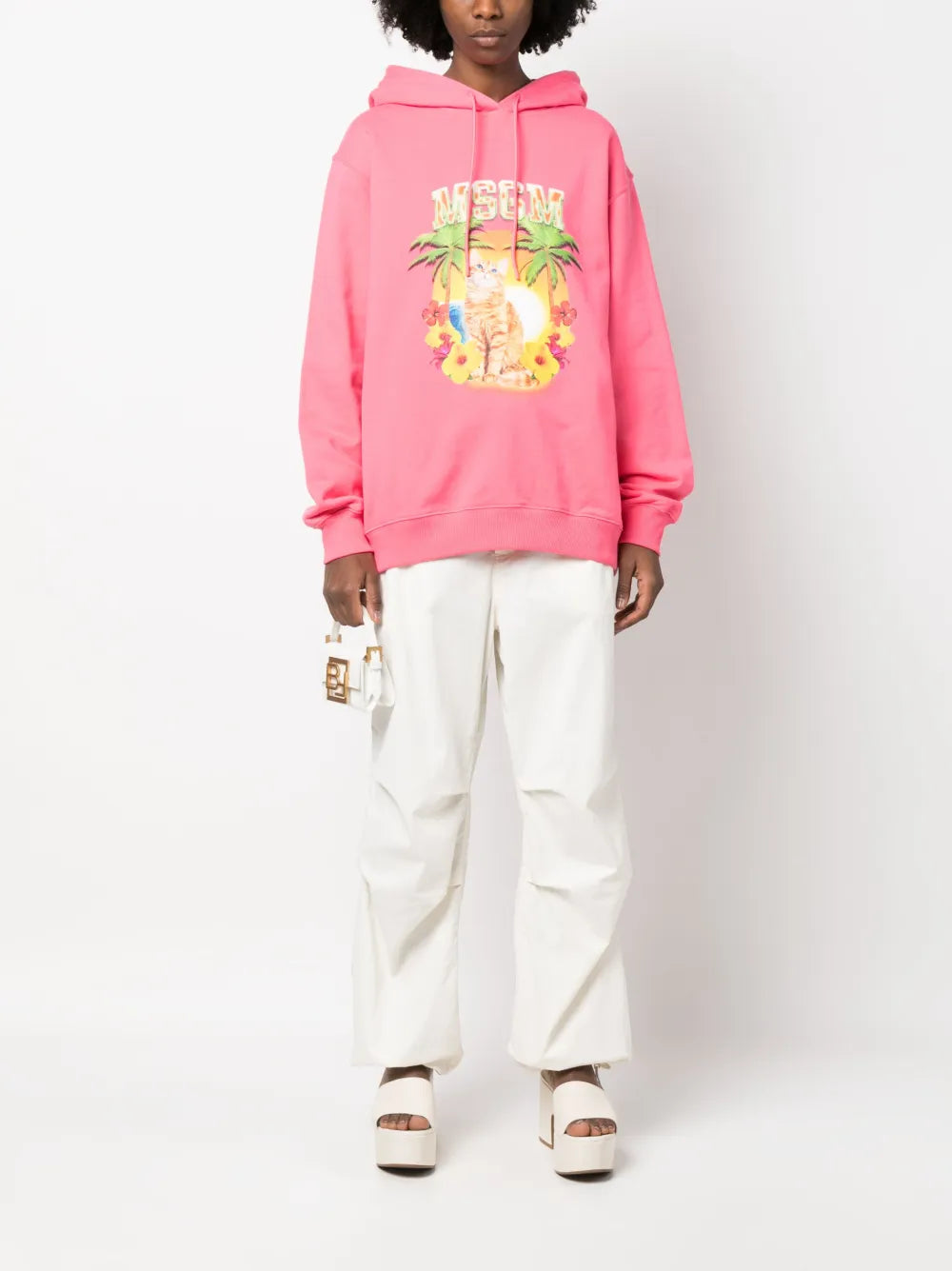 Graphic-Print Cotton Hoodie