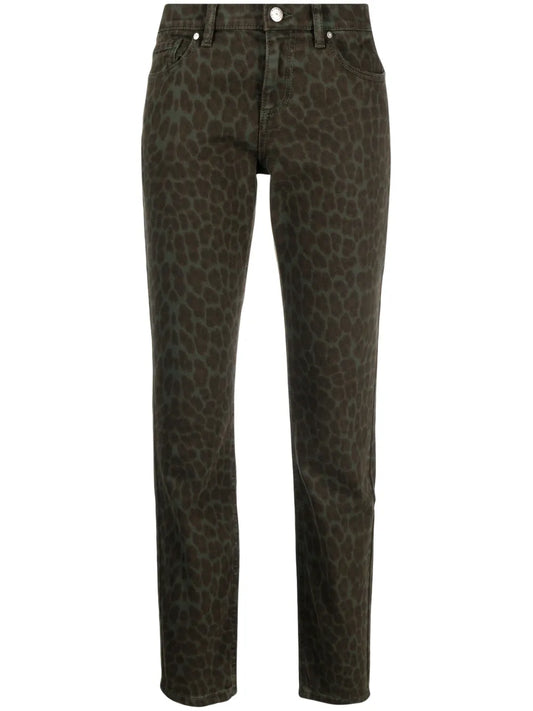 Cleo Leopard-Print Trousers