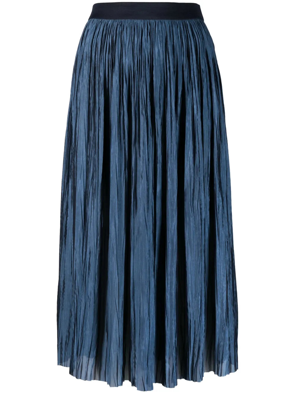 Below-Knee Pleated Skirt