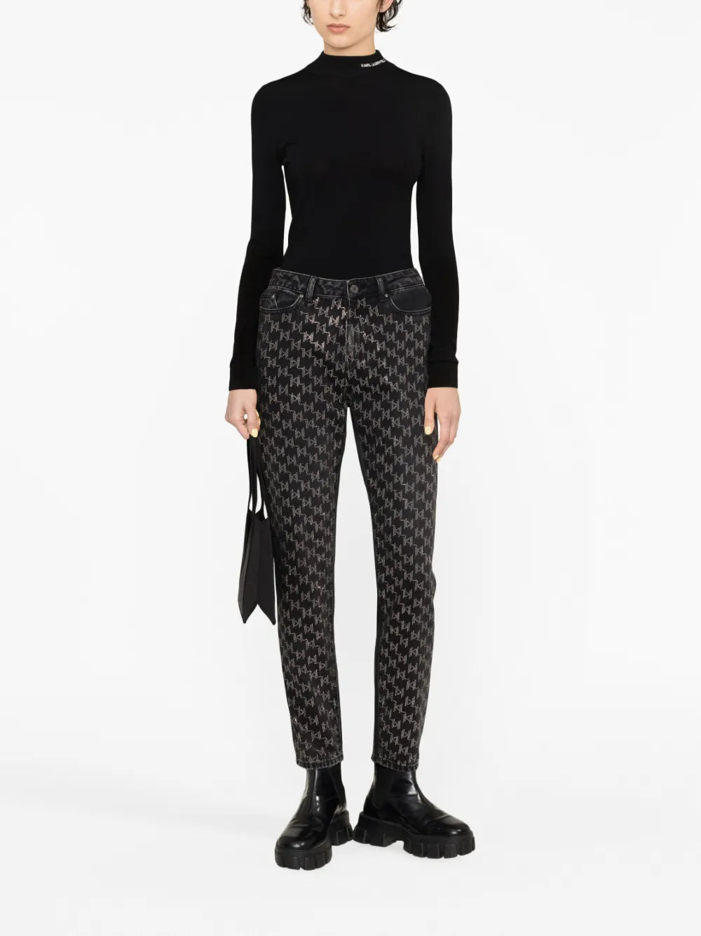 Logo-Embroidered Roll-Neck Jumper