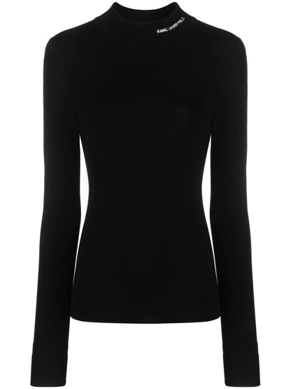Logo-Embroidered Roll-Neck Jumper