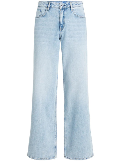Mid-Rise Wide-Leg Jeans