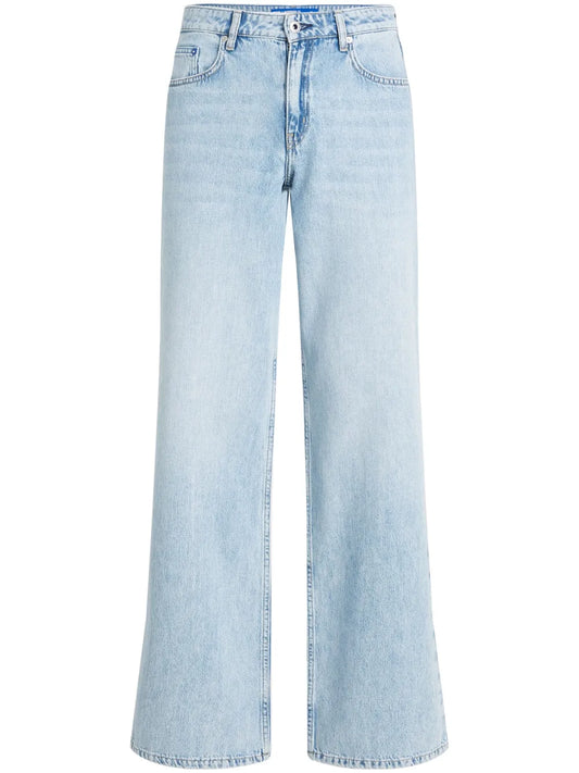 Mid-Rise Wide-Leg Jeans