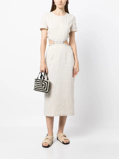Matteo Linen Midi Dress