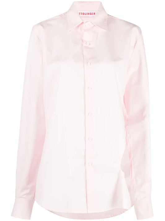 Cut-Out Long-Sleeve Shirt