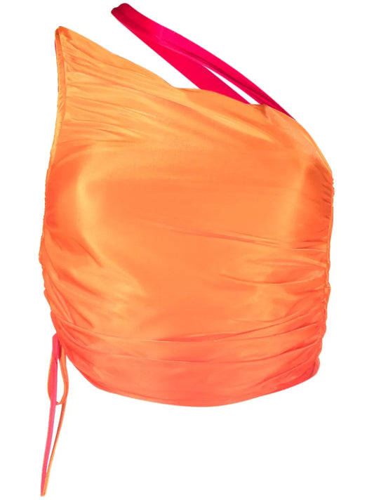 Gradient-Effect One-Shoulder Top