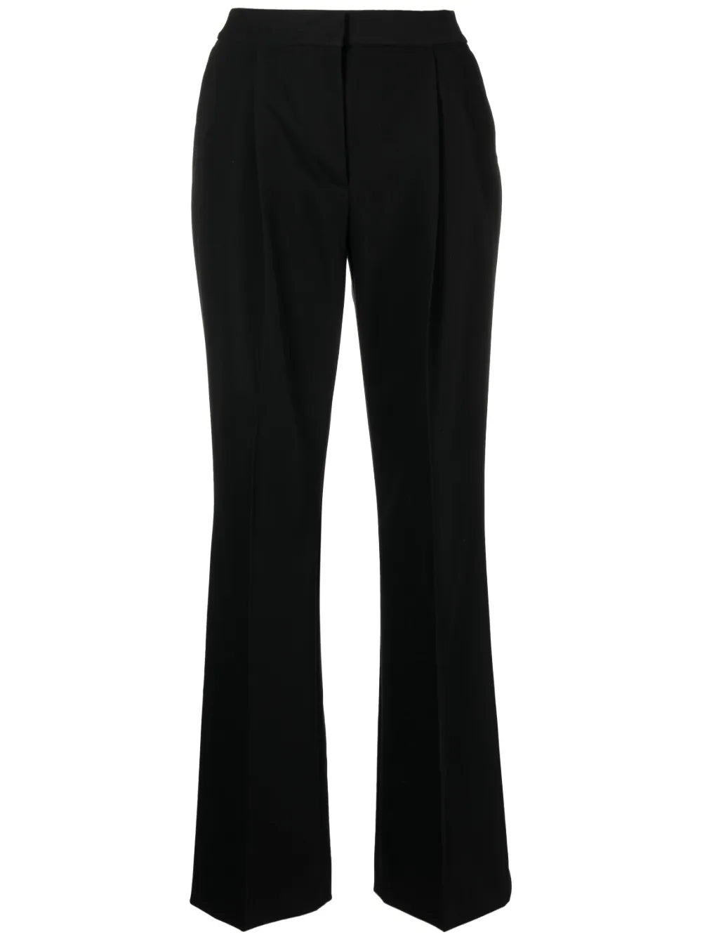 Pleated-Edge Tailored Trousers