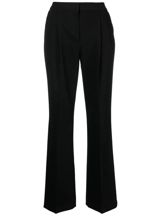 Pleated-Edge Tailored Trousers
