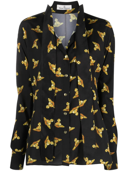 All-Over Orb-Print Shirt