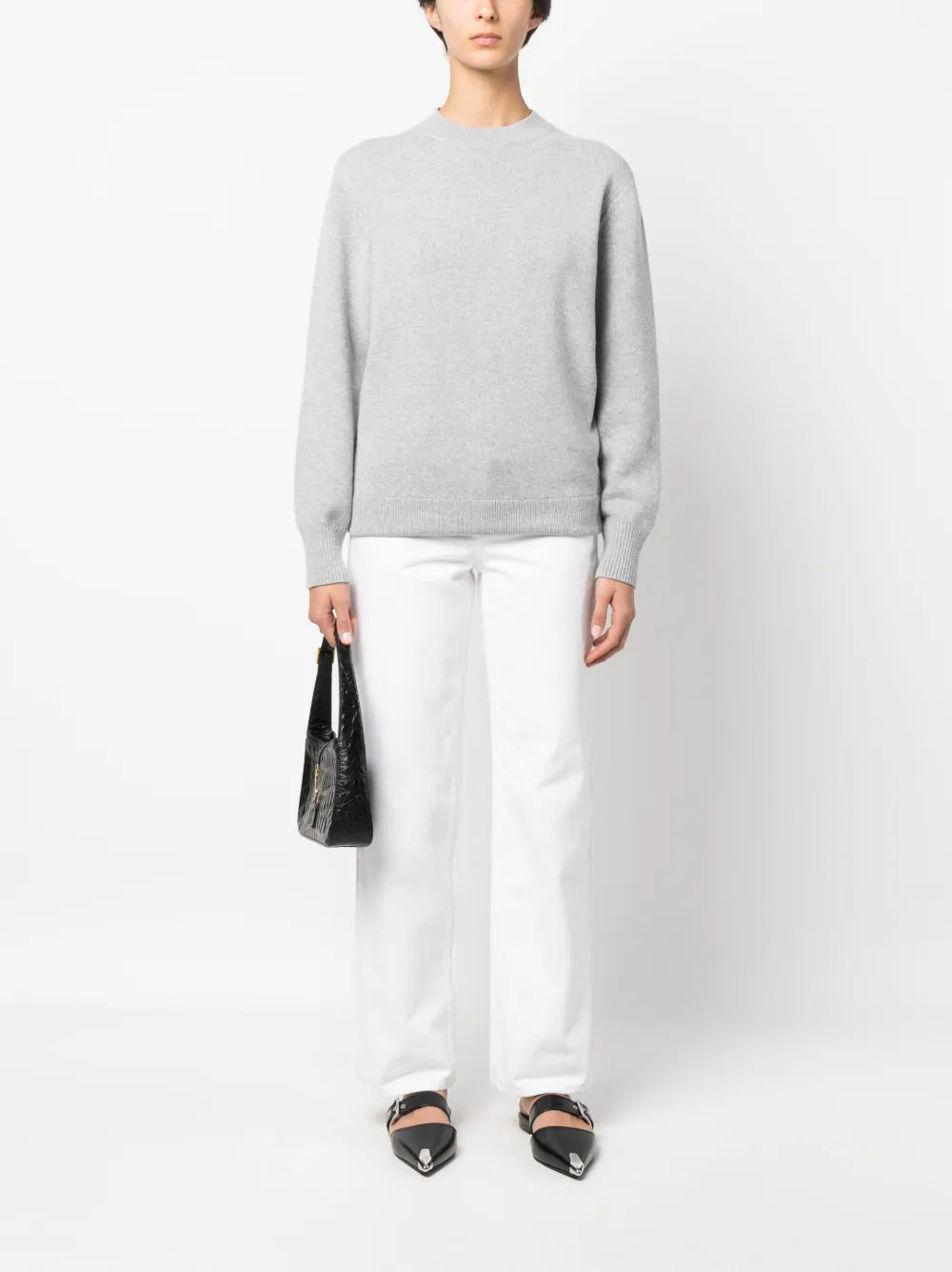 Crew-Neck Wool-Blend Jumper