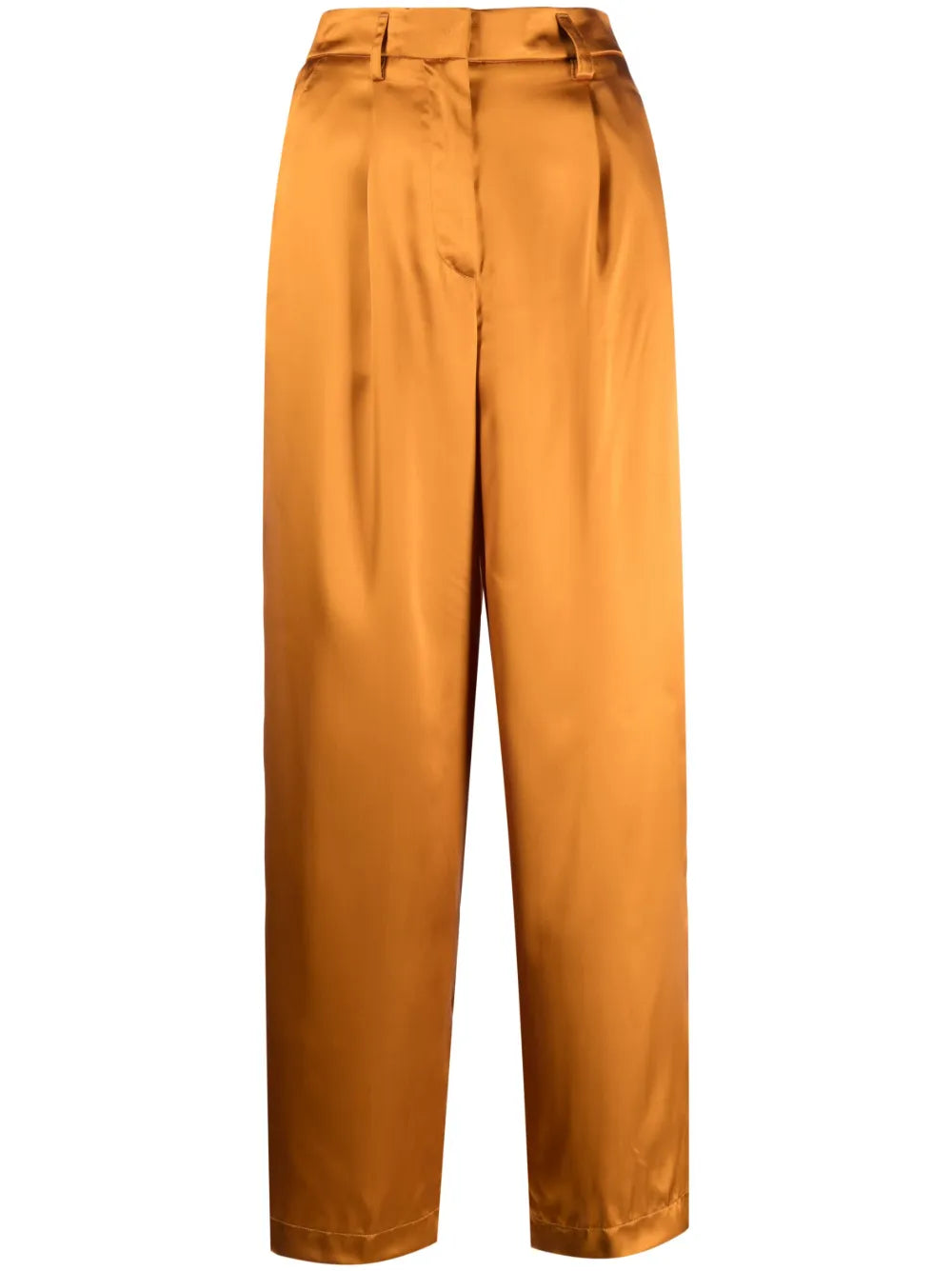 High-Rise Satin Trousers
