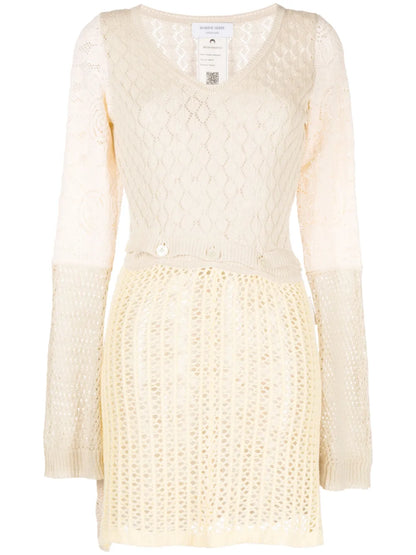 Patchwork Crochet Minidress