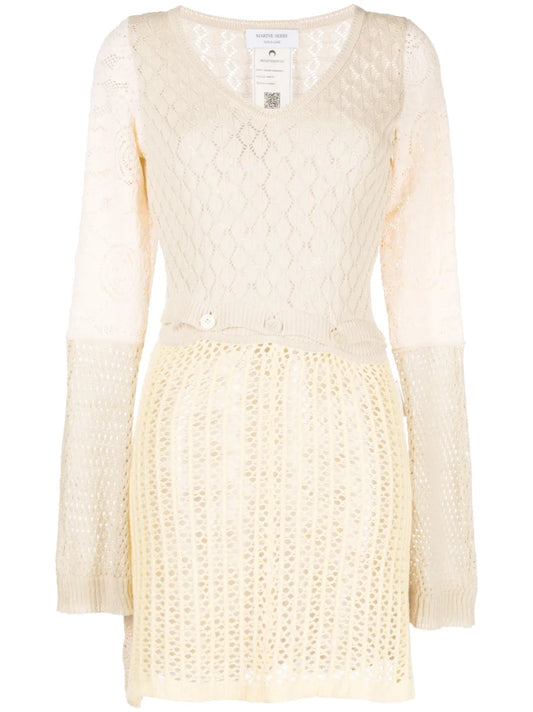 Patchwork Crochet Minidress