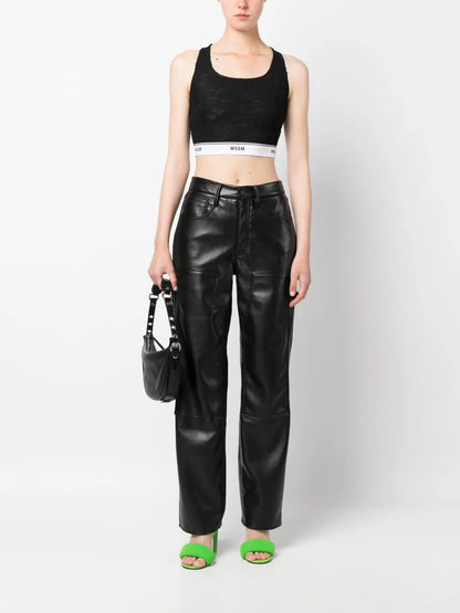 Chantilly-Lace Cropped Tank Top